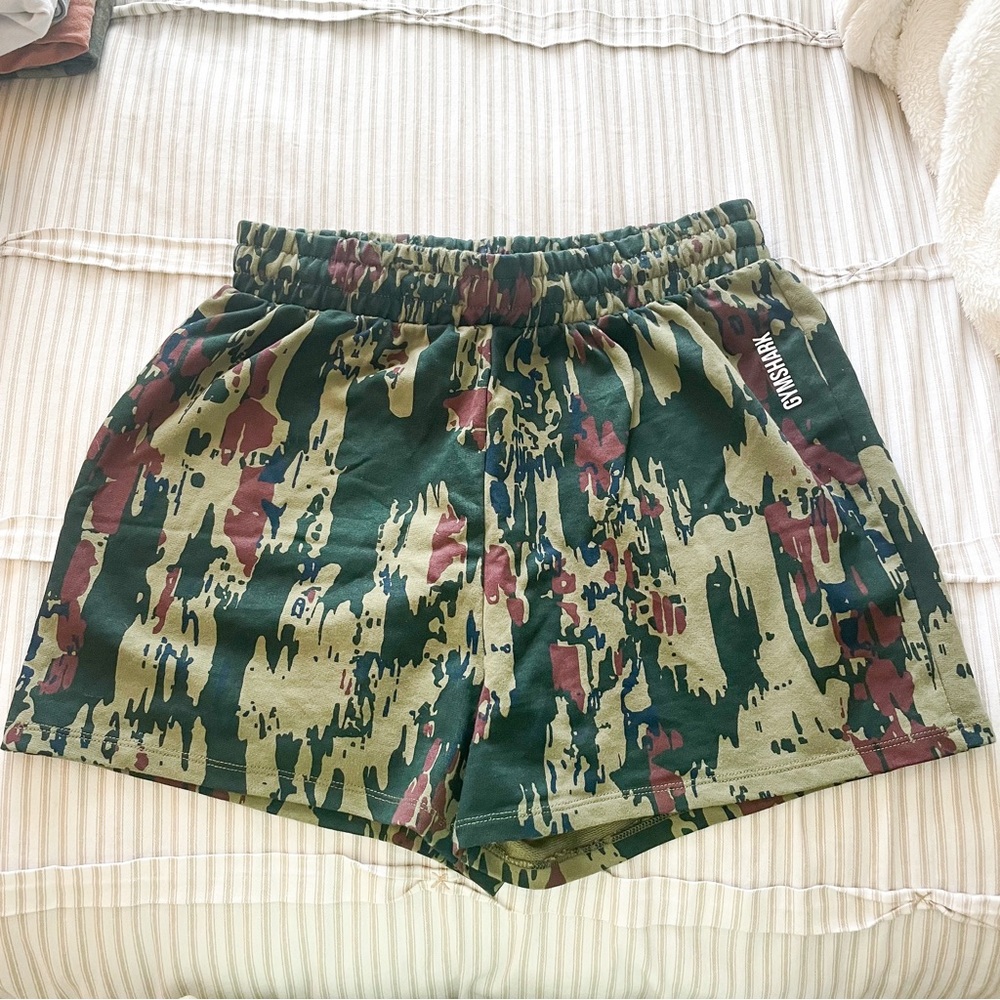 Gymshark camo sweatshorts
